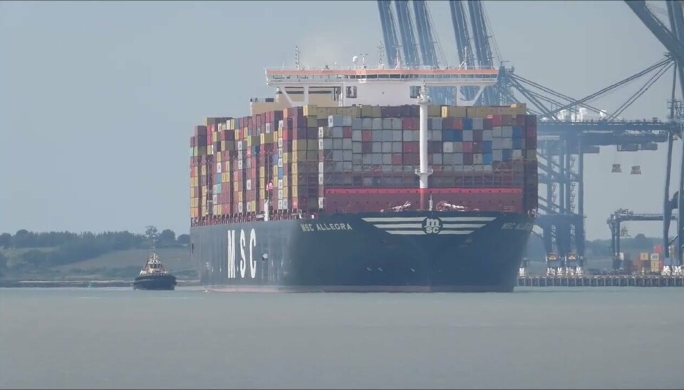 MSC Allegra er verdens største containerskip.