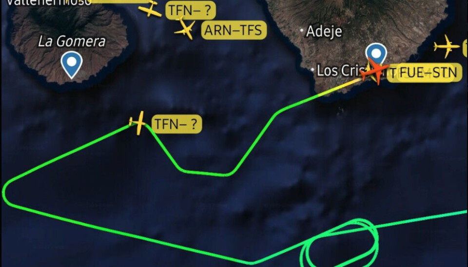 Ryanair flight FR610 sikkerhetslandet på Tenerife etter mistanke om tail-strike.