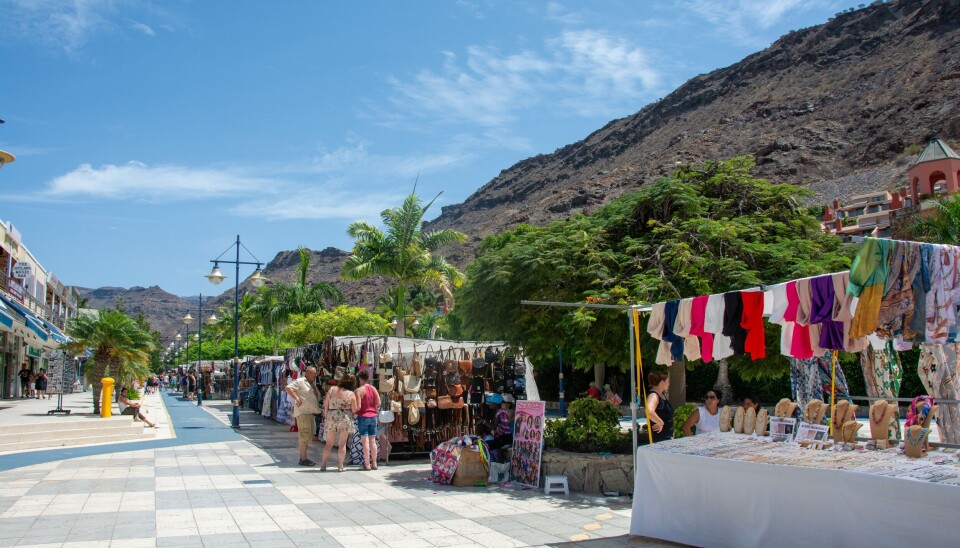 Markedet i Puerto de Mogán er populært blant både fastboende og turister.