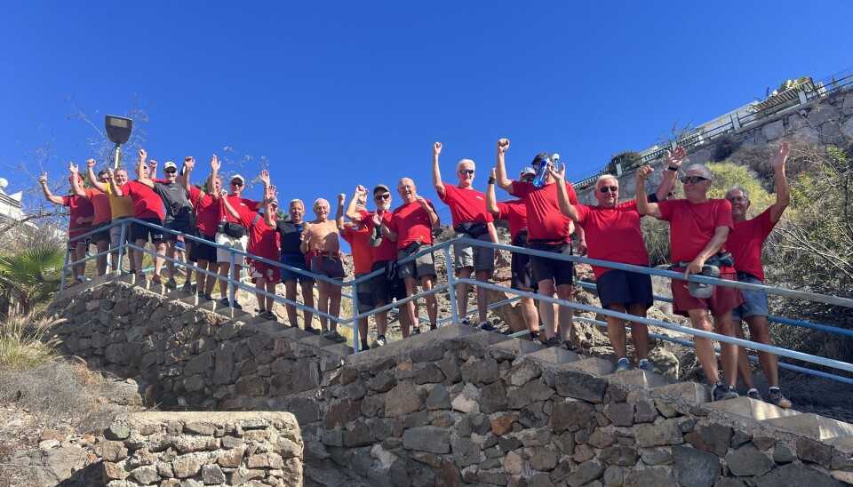 STOR KOMPISGJENG: I helgen var det totalt 21 karer som krysset fjellet.