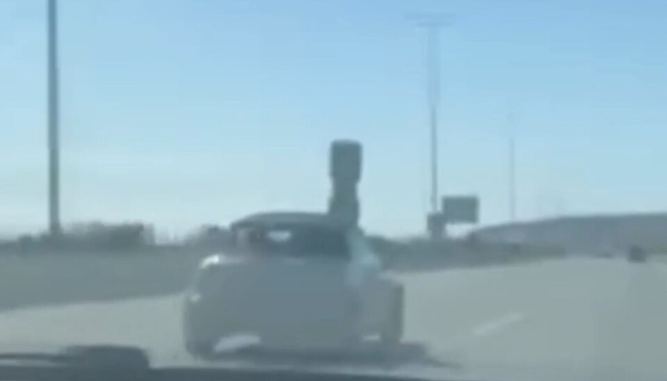 FARLIG: Denne lasten synes det spanske trafikkdirektoratet lite om.