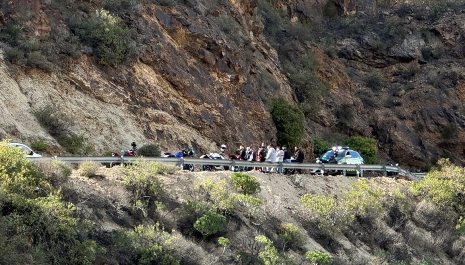 TIL SYKEHUS: En kvinne ble alvorlig skadet i en MC-ulykke på Gran Canaria denne søndagen.