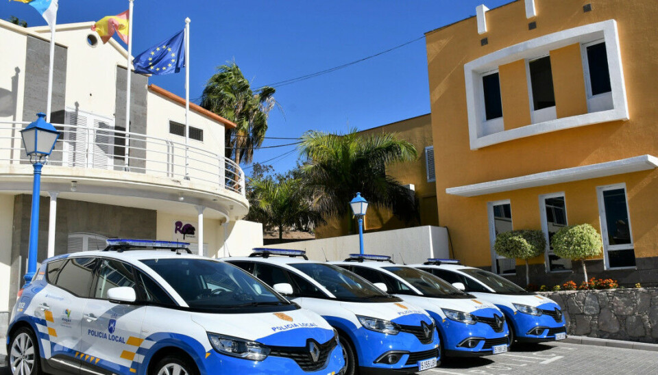 Arkivfoto av lokalpolitiet i Mogán.
