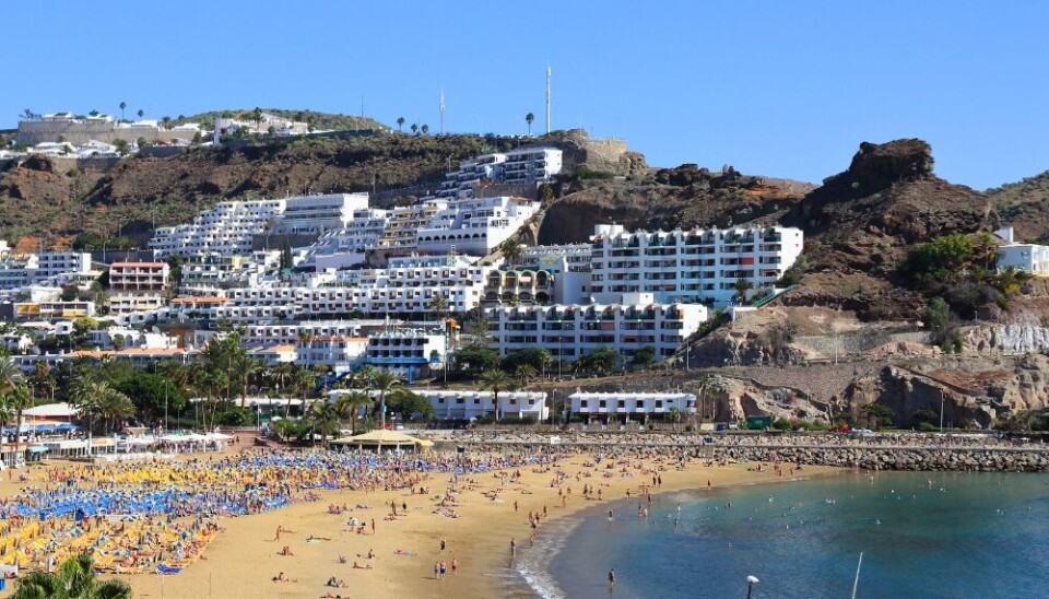 Puerto Rico-stranda i Mogán kommune på Gran Canaria.