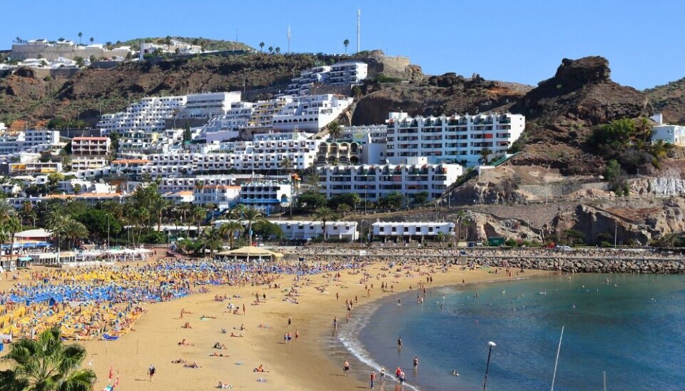 Puerto Rico-stranda i Mogán kommune på Gran Canaria.