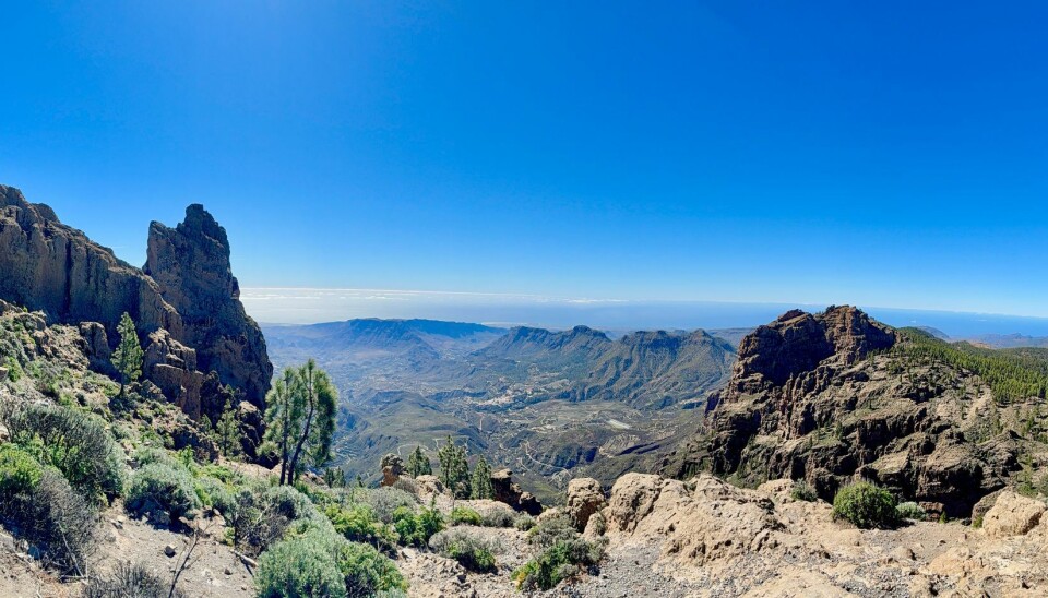 MASPALOMAS: Fra toppen kan man også se sanddynene i Maspalomas.