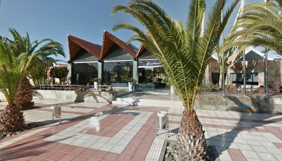 Det rammede hotellet.