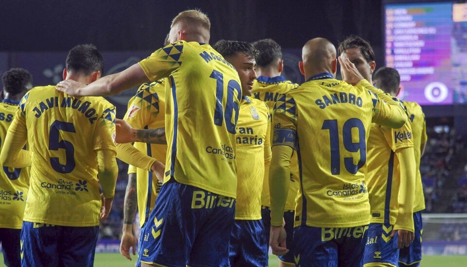 SCORET: Sandro og Las Palmas scoret i kampen mot Real Valladolid, men det holdt ikke til seier.