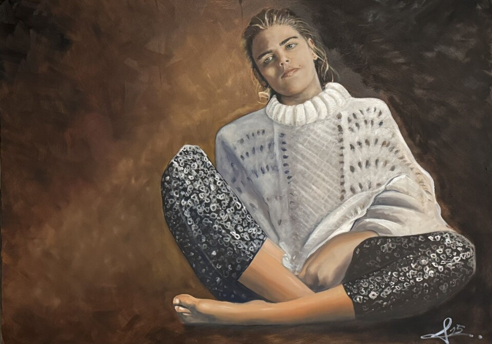 MALER OGSÅ: I tillegg til å gi ut to bøker, er Andreas også en ivrig maler.