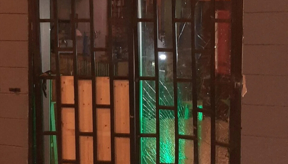 SKJEDDE IGJEN: Bare timer senere ble et nytt utested utsatt for samme teknikk.