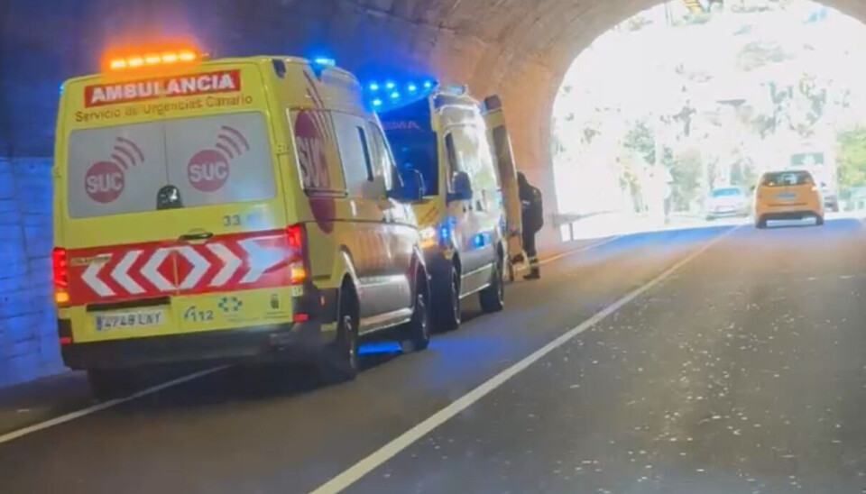 Bilde fra ulykkesstedet.