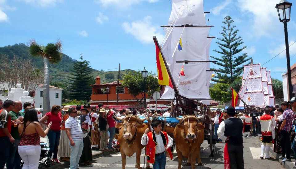 Fra en tidligere Romería i Tegueste.
