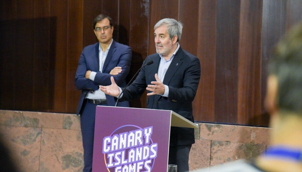 Kanariøyenes president, Fernando Clavijo, snakker varmt om den kanariske spillindustriens fremtid.