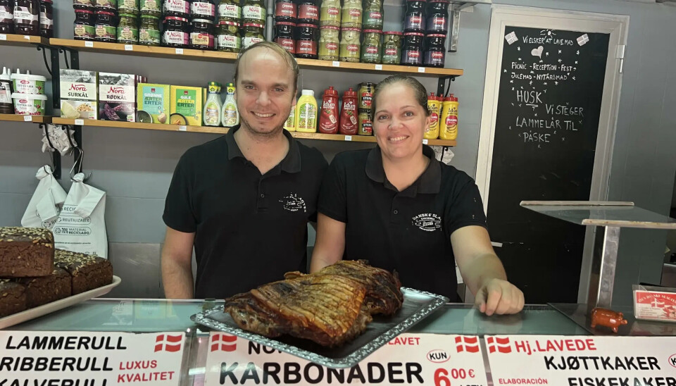 Søsknene Benjamin og Jennifer Martin Holm driver Den Danske slagter i Arguineguín.
