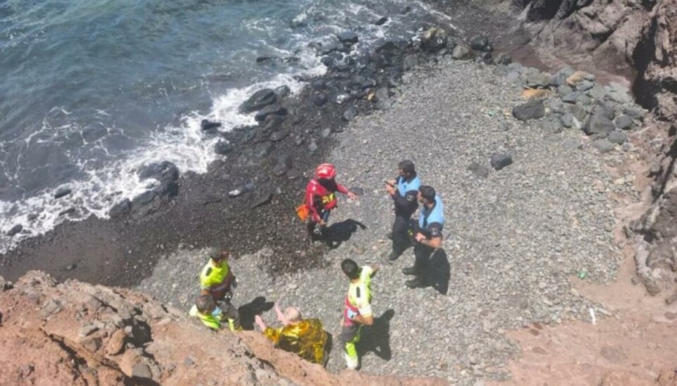 REDDET: En mann måtte reddes på Lanzarote på onsdag.