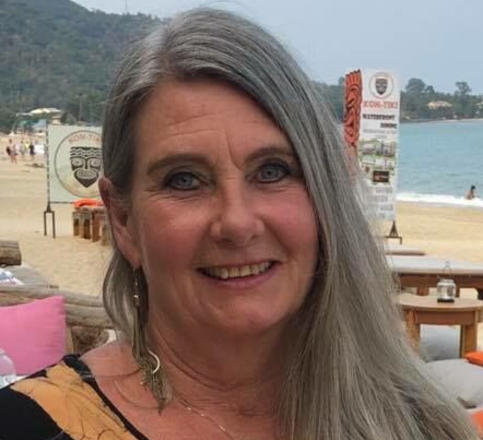 Liz Hamarsnes er med mobil på Gran Canaria og var den første som observerte manetene.