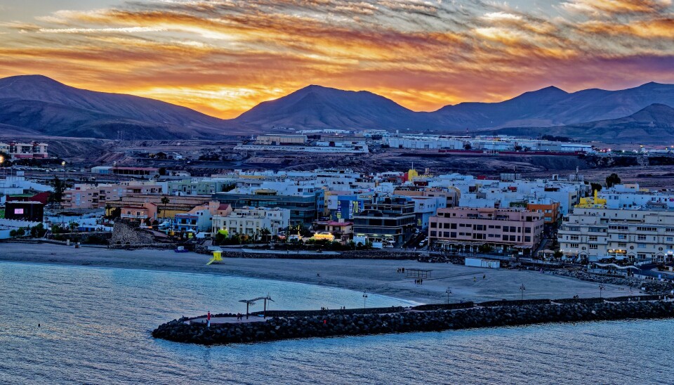 Et arkivfoto av Puerto del Rosario, hovedstaden på Fuerteventura.