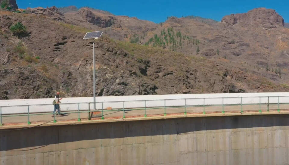 I GANG: På Gran Canaria er man allerede i gang med byggingen av et kraftverk som skal bruke vann for å lagre energi.
