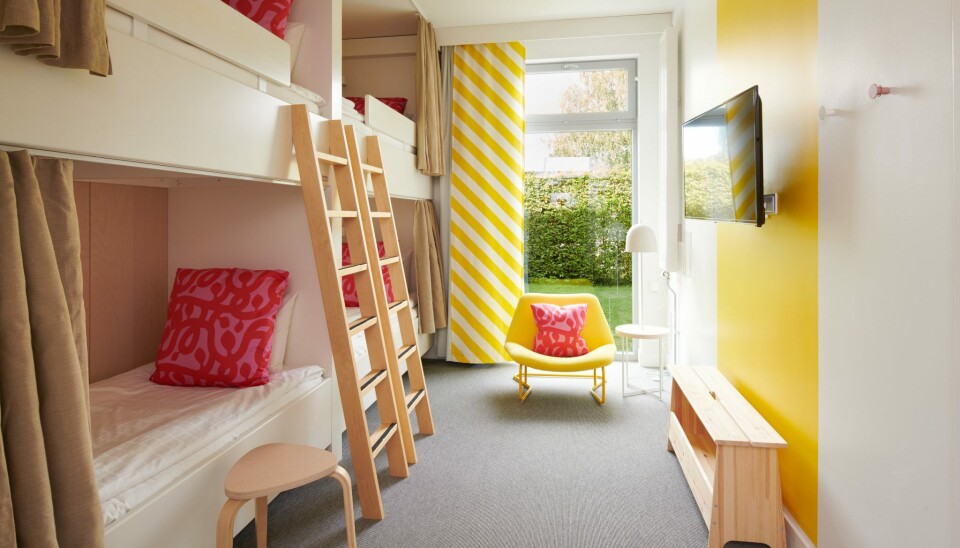 100 % IKEA: På hotellet sitt i Sverige får det ikke blitt mer IKEA. Slik blir det ikke på Gran Canaria. Her fra et familierom på IKEA Almhult.