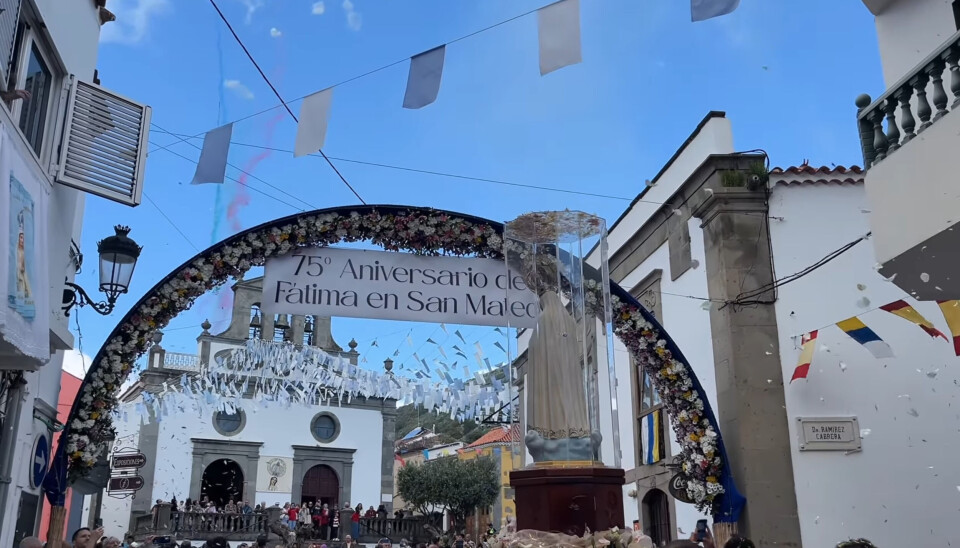 Her feires Jomfru Fátima i San Mateo på Gran Canaria.