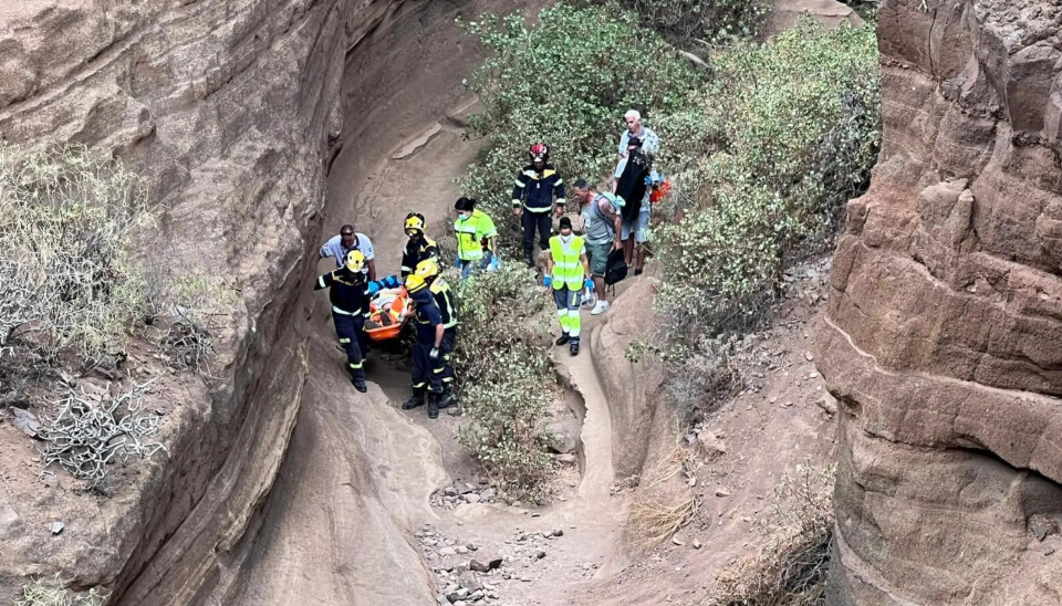 Her reddes 23-åringen etter et stygt fall i 2023, også dette etter en selfie-ulykke. Domingo Martín