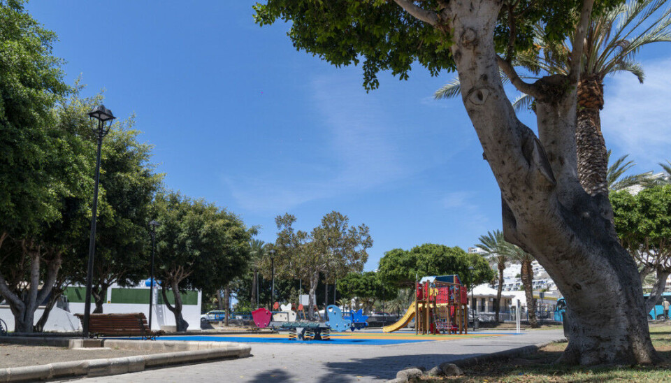 FORNYES: Kommunen investerer rundt 900 000 euro i rehabilitering av populær lekepark i Puerto Rico.
