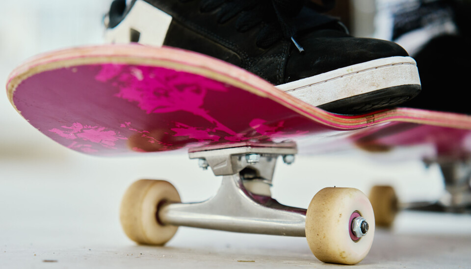 Et foto av et skateboard.