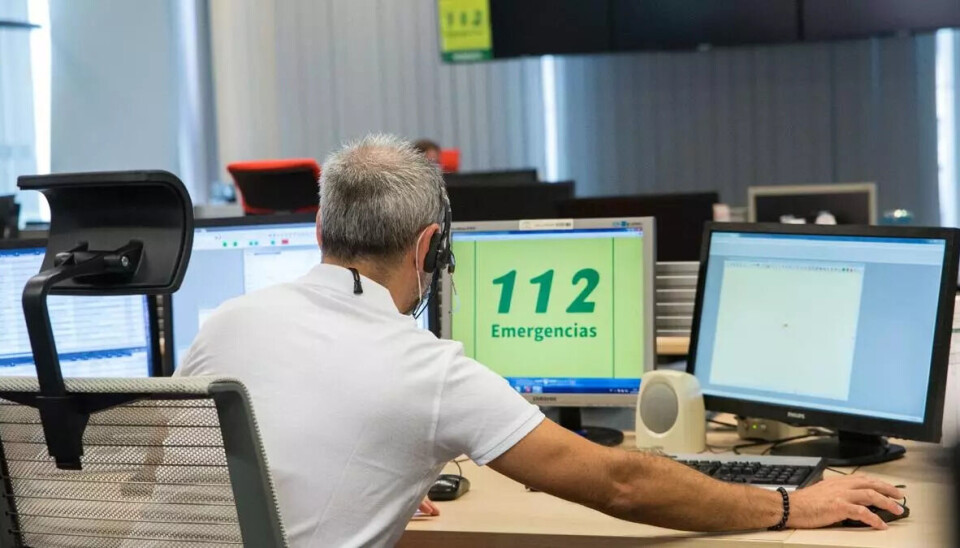 Arkivfoto fra nødsentralen i Andalucía.