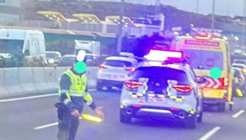 TO ULYKKER: Flere personer er skadet og køene lange etter to ulykker onsdag morgen.