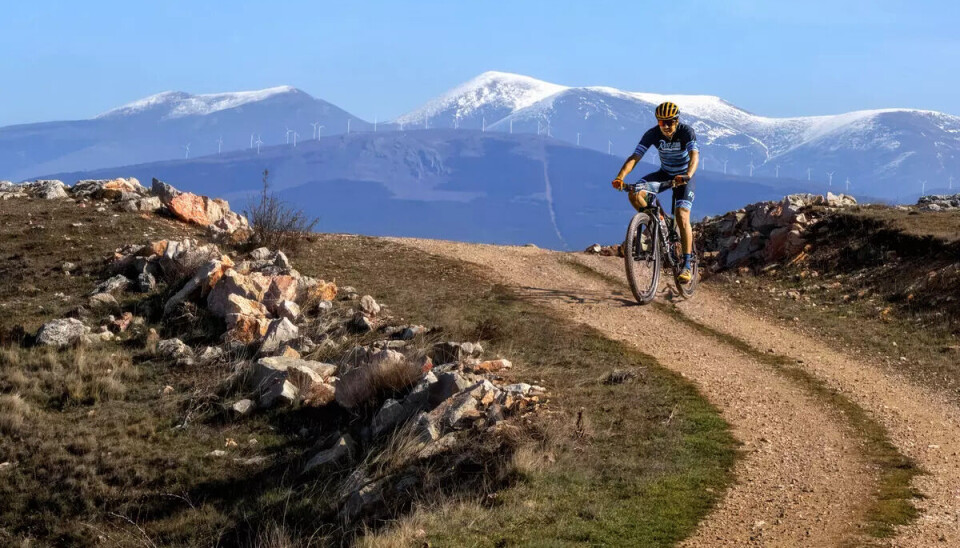 På sykkel langs Moncayo.