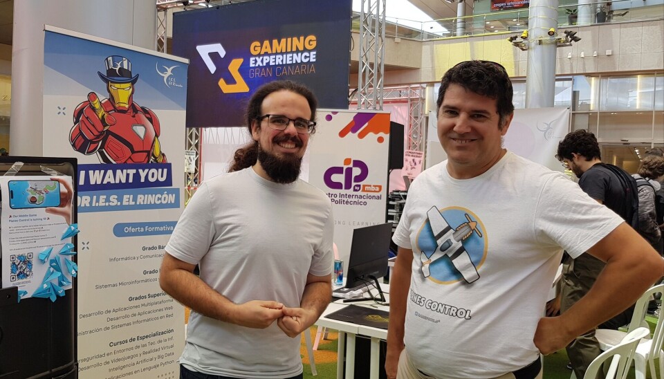 UTVIKLERE: Rarepixels utvikler mobilspill og fikk vise de frem under Gaming Experience Gran Canaria.