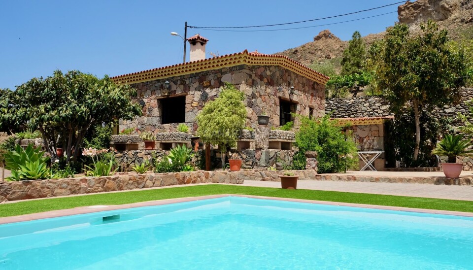 Arkivfoto av en landlig feriebolig på Gran Canaria.