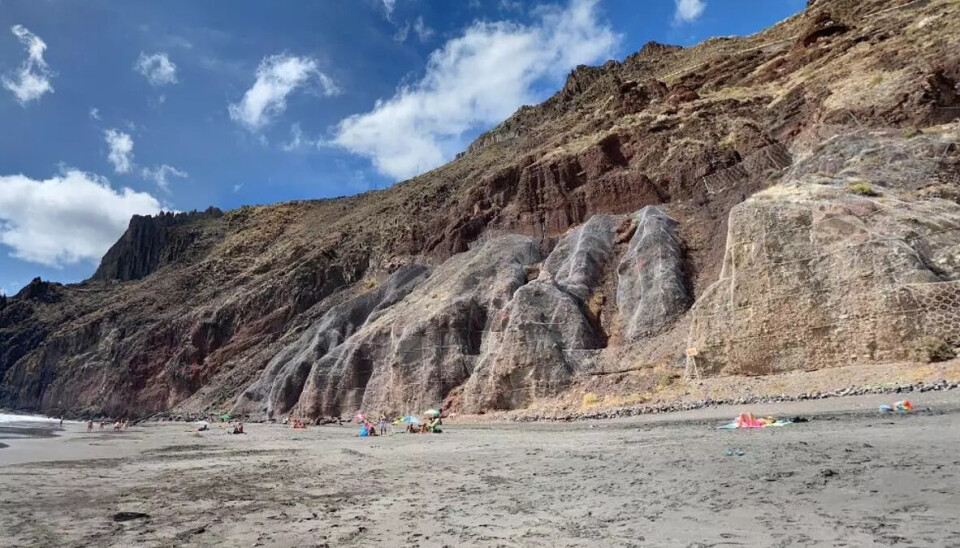 Las Gaviotas-stranda på Tenerife.