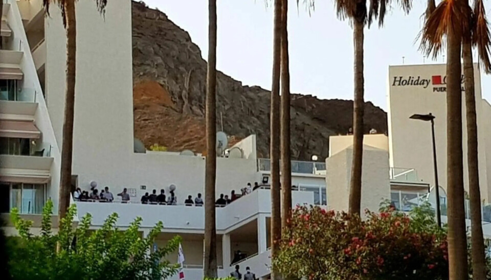 MIGRANTHOTELLER: Flere hoteller på Gran Canaria tok inn migranter da leiren ble for full.