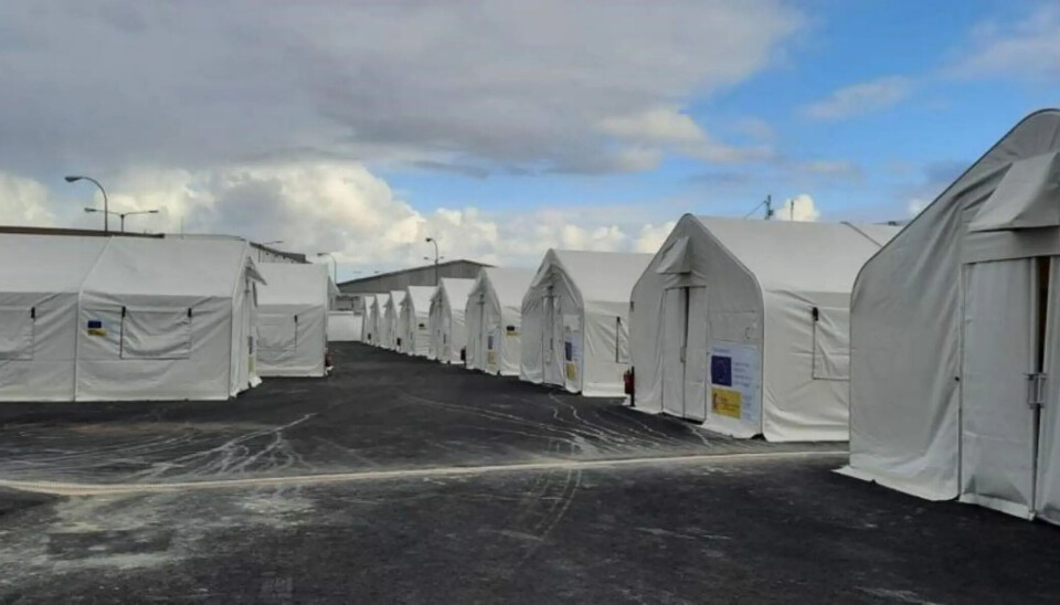 En migrantleir i La Isleta nord på Gran Canaria, slik dem fremstod i 2021.
