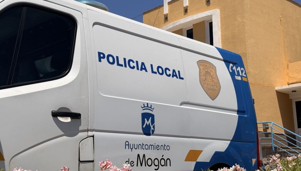 Arkivfoto av en politibil fra Policia Local i Mogán kommune.