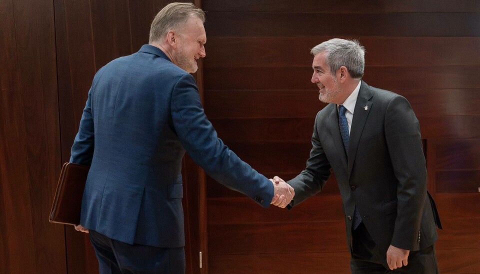 Norges ambassadør i Spania, Lars Andersen, er på offisielt besøk på Kanariøyene.