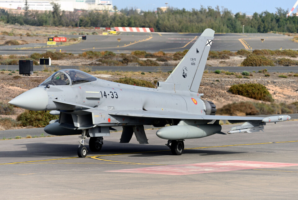 Eurofighter-flyene kommer til Gran Canaria sommeren 2026