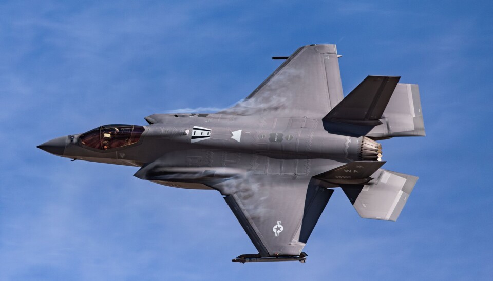 Et US Air Force F35A jagerfly, som skal erstatte dagens F-18 Hornet.