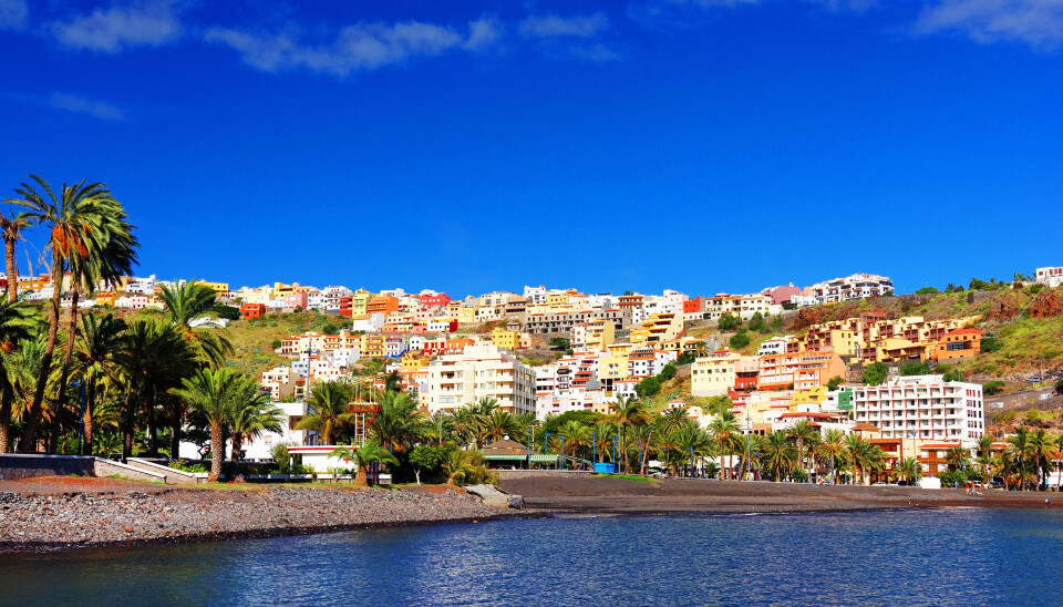 Stranda i San Sebastían de La Gomera.