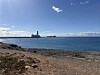 Her, i Granadilla-havna på Tenerife, skal smitteskipet 'MV Hondius' ankomme i løpet av morgentimene søndag.
