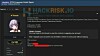 Skjermbilde av Hackrisk.io som viser et angivelig databrudd mot Lopesan Hotel Group og oversikt over eksponerte gjestedata.