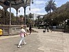 Arkivfoto av San Telmo-parken i Las Palmas på Gran Canaria.